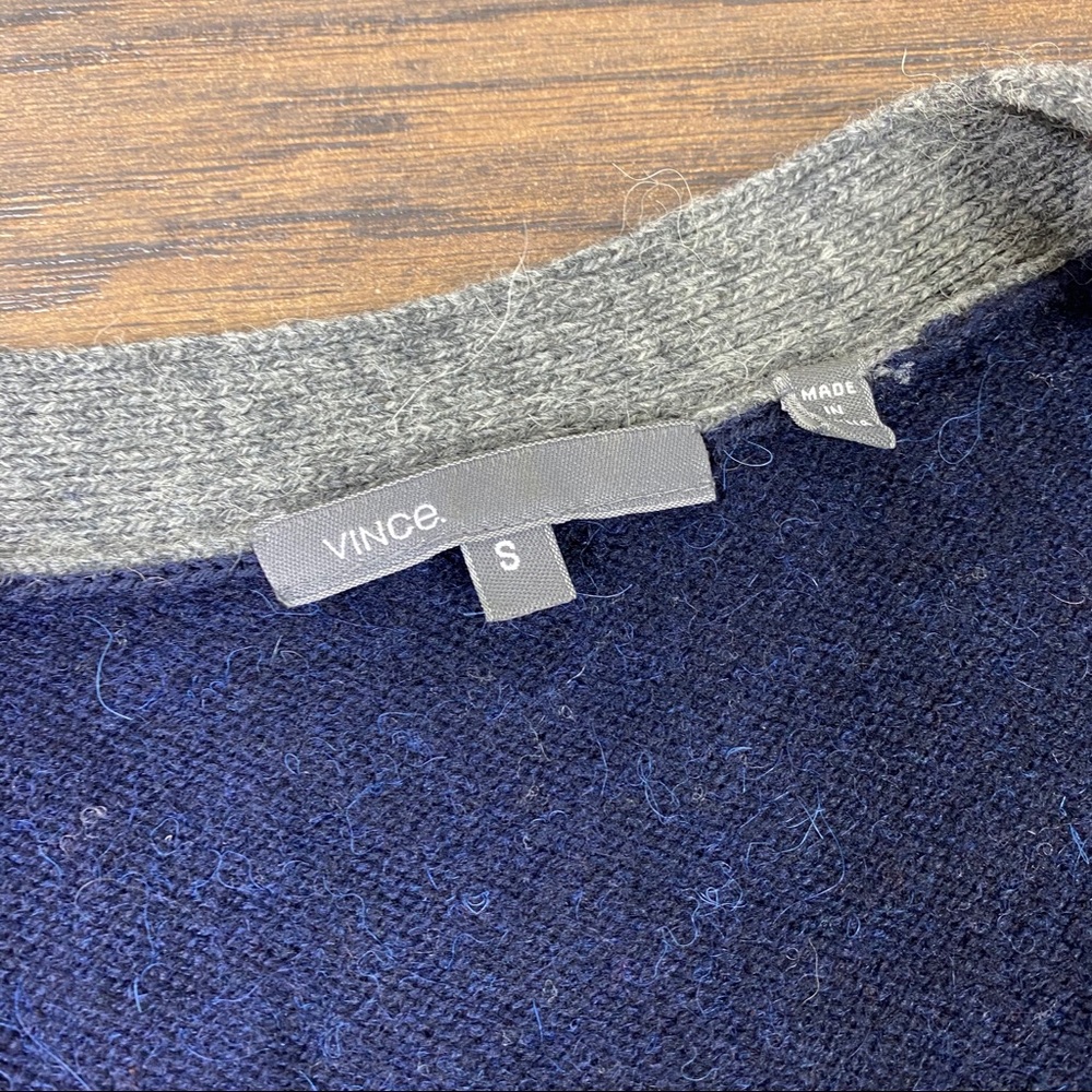Vince alpaca cashmere wool cardigan - Picture 2 of 8